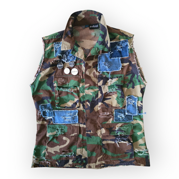 Patchwork Camo Vest