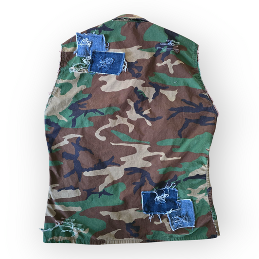 Patchwork Camo Vest (unisex)