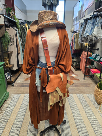 Copper Kimono Cover-up