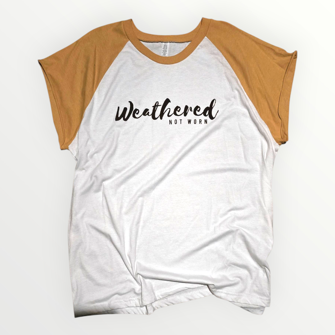 Sleeveless Raglan Mustard with Brown Logo - Size 2X
