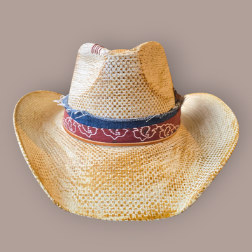 Weathered Straw  Cowboy Hat