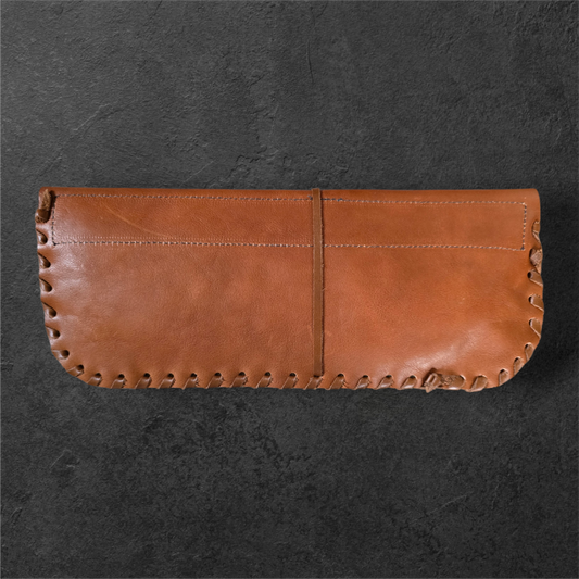 Leather and Cowhide Clutch