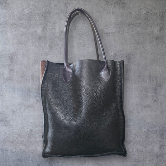 Leather Cheetah Print Tote