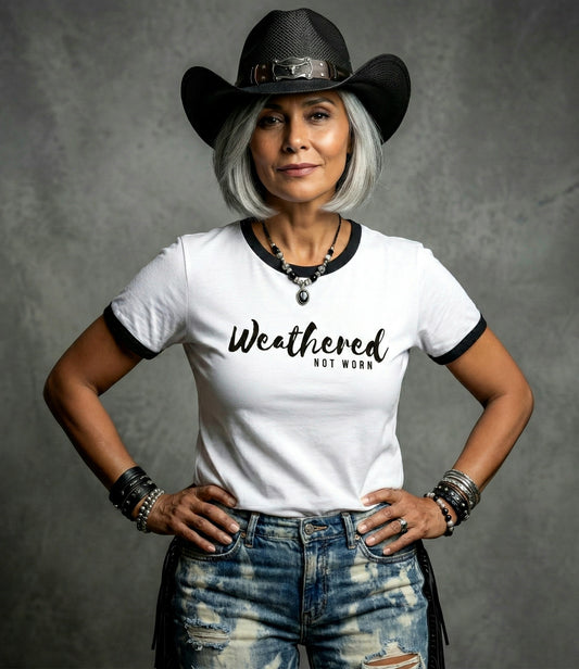 BLACK&WHITE Unisex Ringer Tee