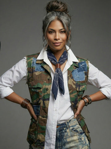 Patchwork Camo Vest (unisex)