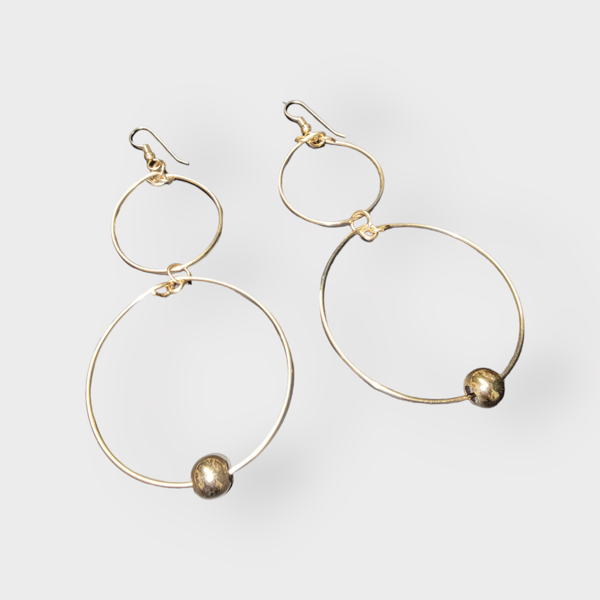 Double Hoop 14K Gold-Filled Earrings