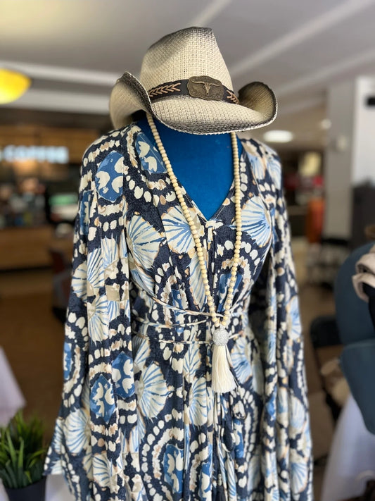 The Desert Bloom Silk Kimono Set