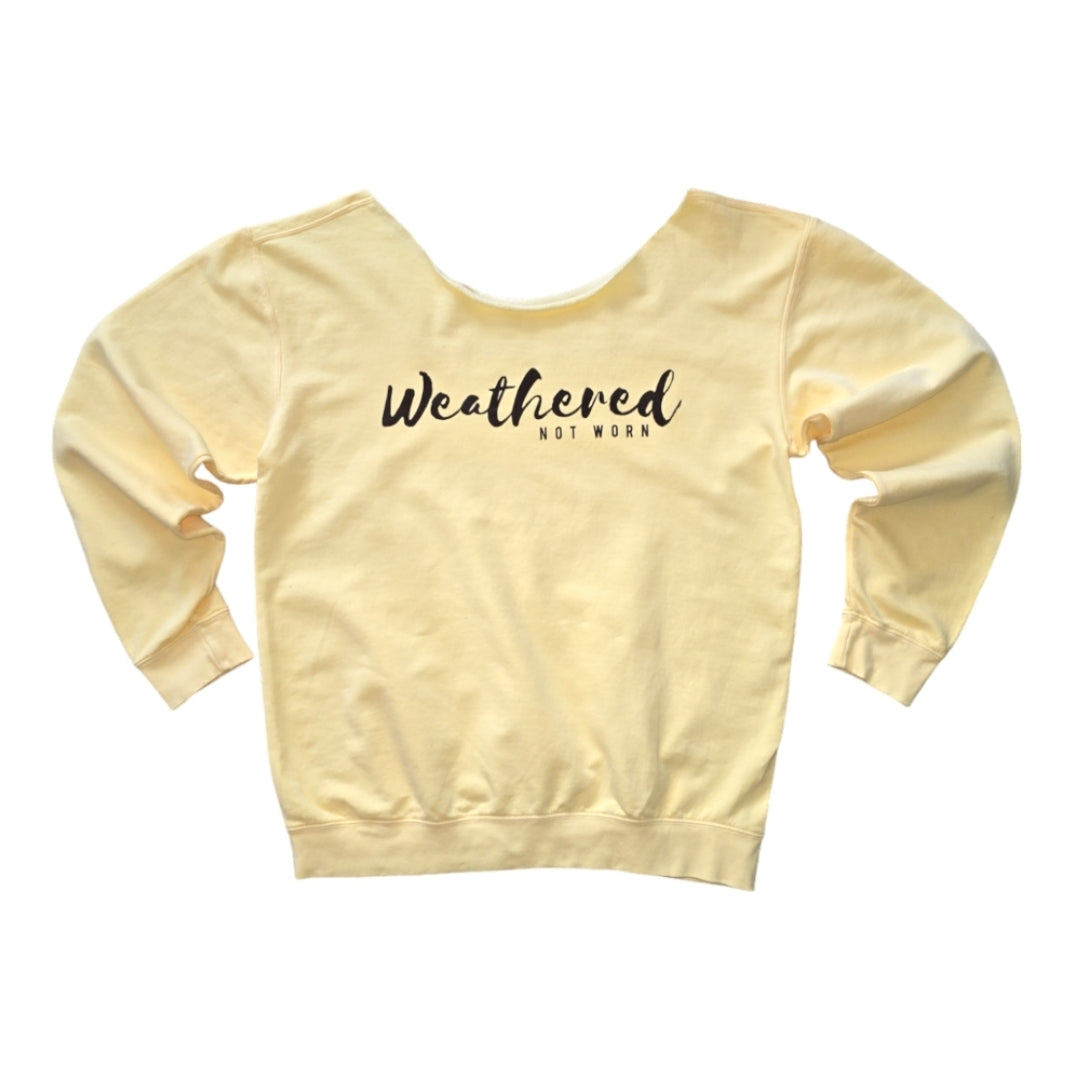 Lightweight Off-Shoulder Sweatshirt (only size 2X)