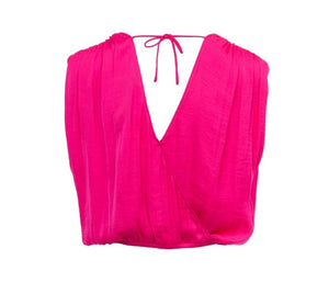 Open image in slideshow, Padded Cropped Blouse
