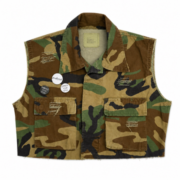 Camo Cropped Vest | Size S/M