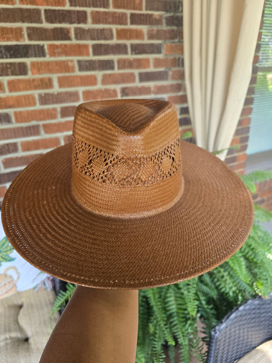 Mahogany Straw Fedora