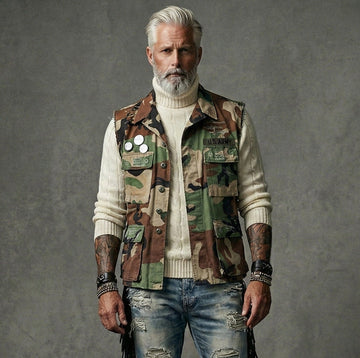Vintage Camo Vest (unisex)